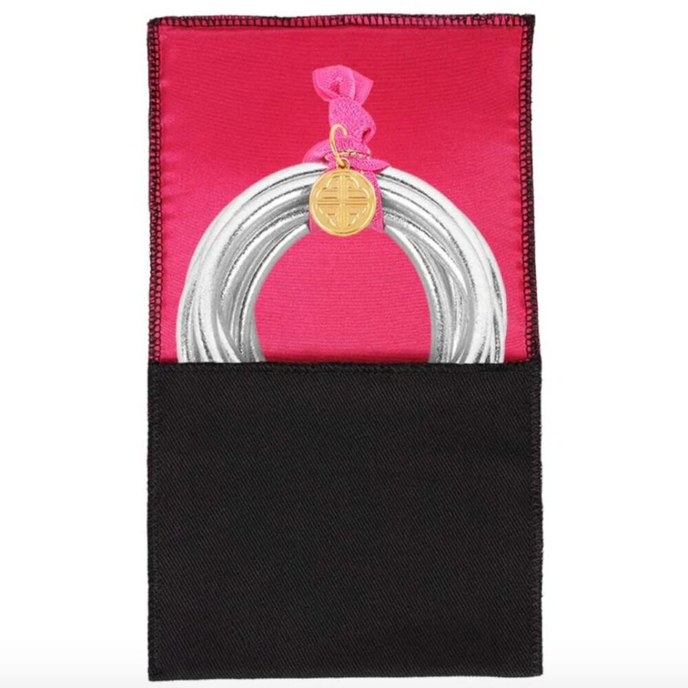 Single Silver *Budah Girl* All-Weather Bracelet - Size Medium - Picture 4 of 4